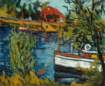 RUEIL THE BOAT GARAGE モーリス・ド・ヴラマンクの船 Oil Paintings